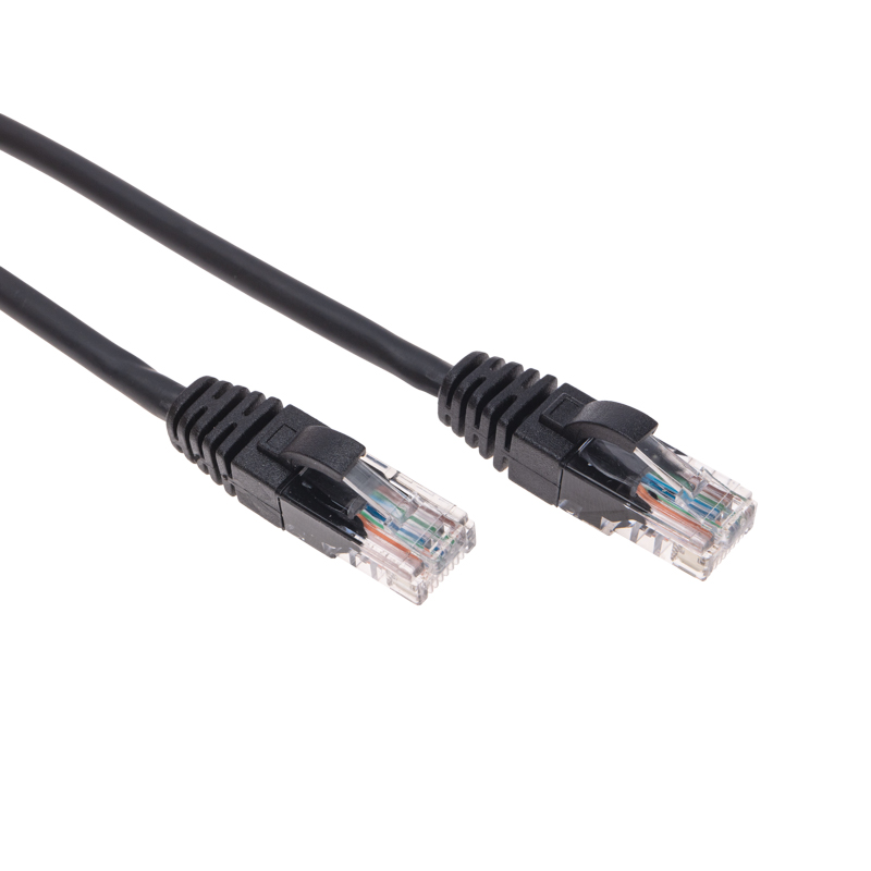 Фото Патч-корд U/UTP, CAT 5e, RJ45-RJ45, 26AWG, LSZH, черный, 3м REXANT {02-0102-3} (2)