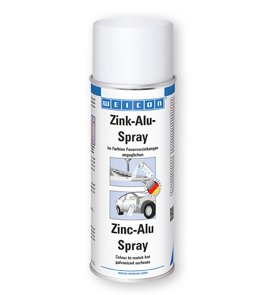 Фото Защитное покрытие Weicon Zinc-Alu-Spray, цинк-алюминий-спрей (400 мл) {wcn11002400}