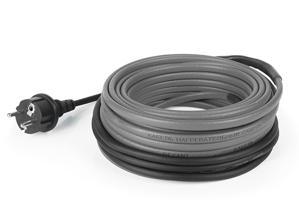 Фото Греющий саморегулирующийся кабель на трубу Rexant Extra Line 25MSR-PB 15M (15м/375Вт) {51-0646} (1)