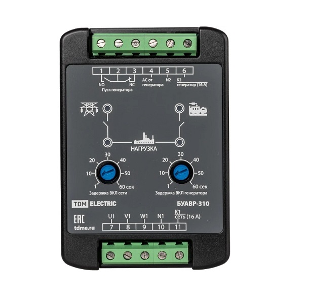 Фото Блок управления АВР БУАВР-310/2Л-1Н 3Ф+N TDM {SQ0743-0112} (4)