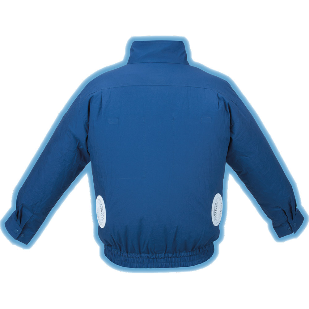 Фото Куртка с охлаждением Makita DFJ304ZXL, размер XL, синий (без аккумулятора и з/у) (6)
