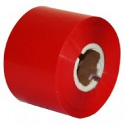 Фото Термотрансферная лента (риббон) 55 мм х 74 м, 2", OUT, Printmark W100, Wax, красная (red) {PM055074WORED}
