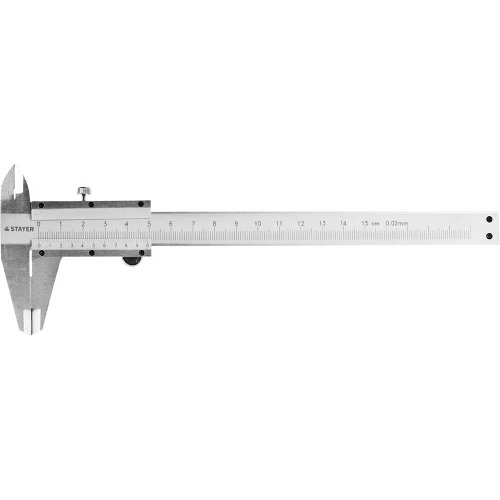 Фото STAYER PROFI штангенциркуль, метрическая шкала, с глубиномером, нержавеющая сталь, 150мм {3442_z01}