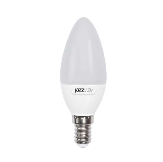Фото Лампа светодиодная PLED-SP C37 9Вт свеча 5000К холод. бел. E14 820лм 230В JazzWay {2859488A}