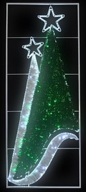 Фото Фигура световая "Елки 2", 180 светодиодов 18м дюралайта, размер 250*100см NEON-NIGHT {501-351}