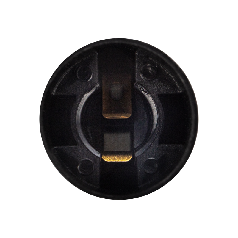 Фото Патрон пластиковый термостойкий подвесной Е14, черный REXANT {11-8843-4} (1)