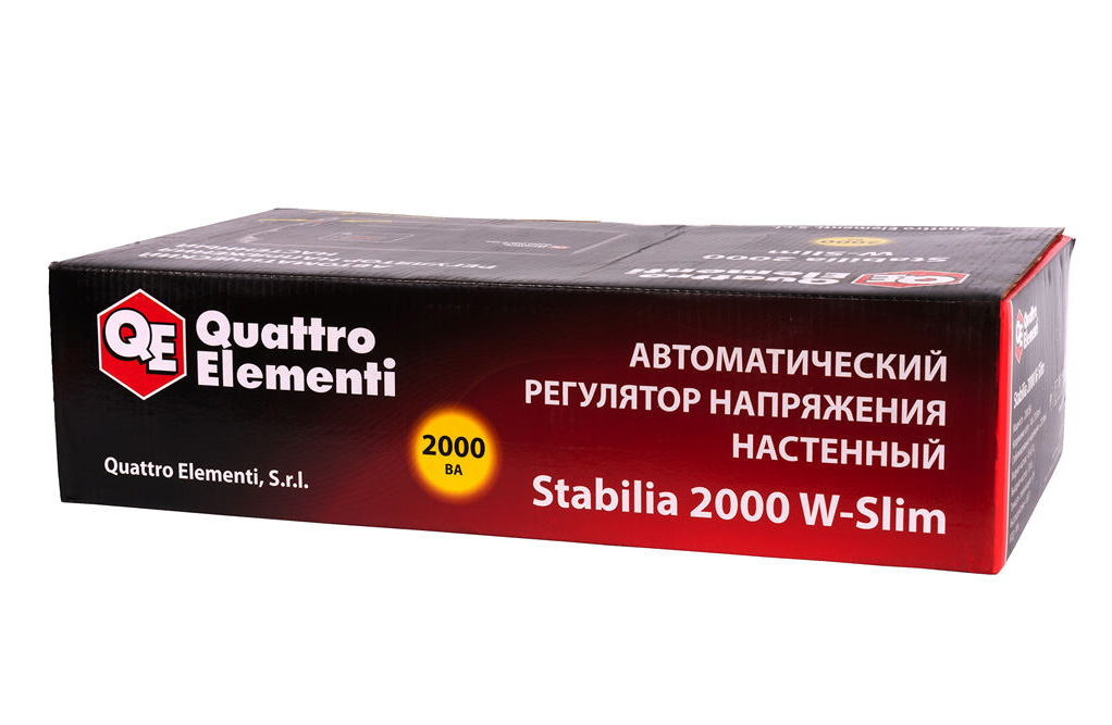 Фото Стабилизатор напряжения Quattro Elementi Stabilia 2000 W-Slim (2000 ВА, 140-270 В, 4,1 кг) настенный {772-586} (5)
