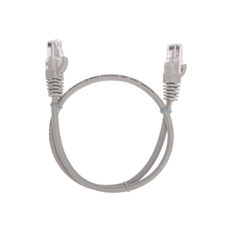 Фото Патч-корд U/UTP, CAT 6, RJ45-RJ45, 26AWG, LSZH, серый, 0,5м REXANT {02-0290-05}