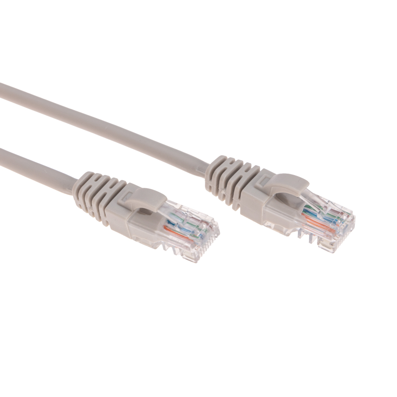 Фото Патч-корд U/UTP, CAT 6, RJ45-RJ45, 26AWG, LSZH, серый, 0,5м REXANT {02-0290-05} (1)