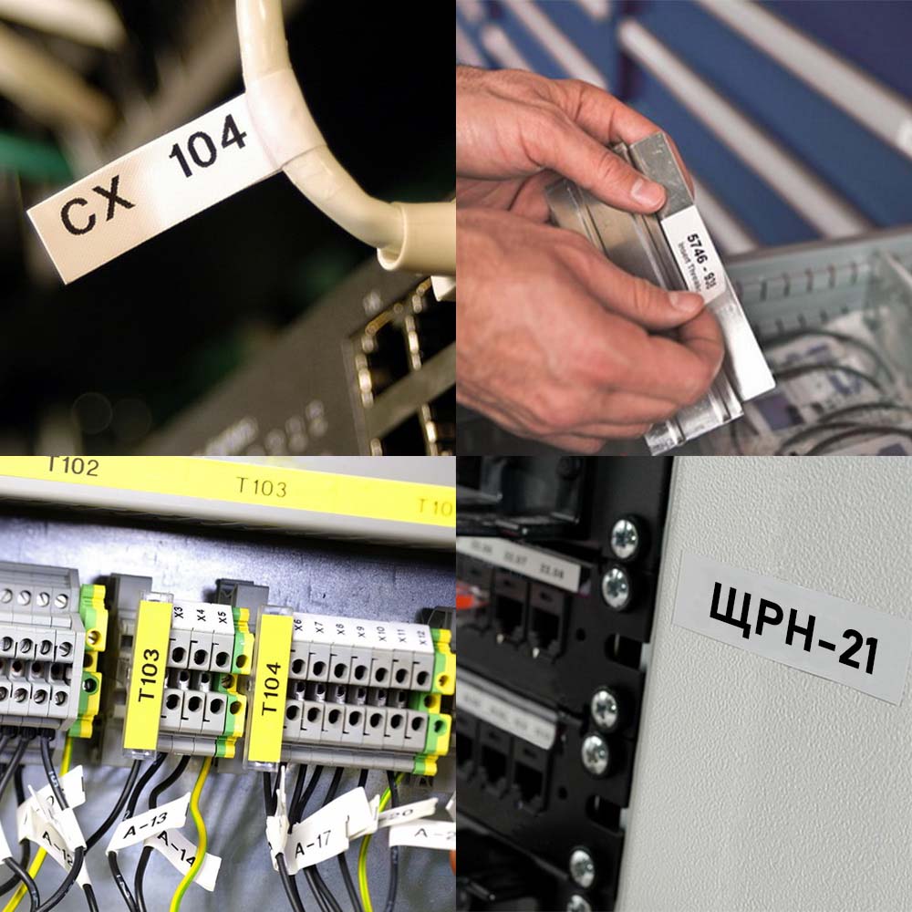Фото Картридж Vell M210-250-488-WT (6.35мм х 6.4м, полиэстер, черный на белом) {VL250488CH} (2)