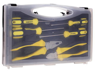 Фото Набор слесарно-монтажного инструмента STAYER "PROFI" ULTRA: 4 отвертки, плоскогубцы и бокорезы, 6 предмета {2202-H6}