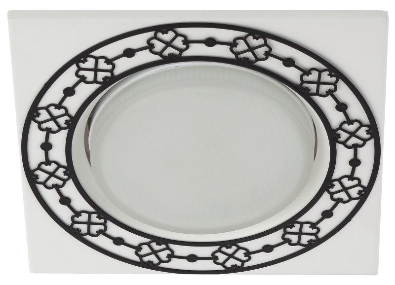 Фото Светильник KL78 WH/BK под лампу Gx53 квадратный 13Вт 220В бел./черн. ЭРА Б0037367 Фото Светильник KL78 WH/BK под лампу Gx53 квадратный 13Вт 220В бел./черн. ЭРА Б0037367