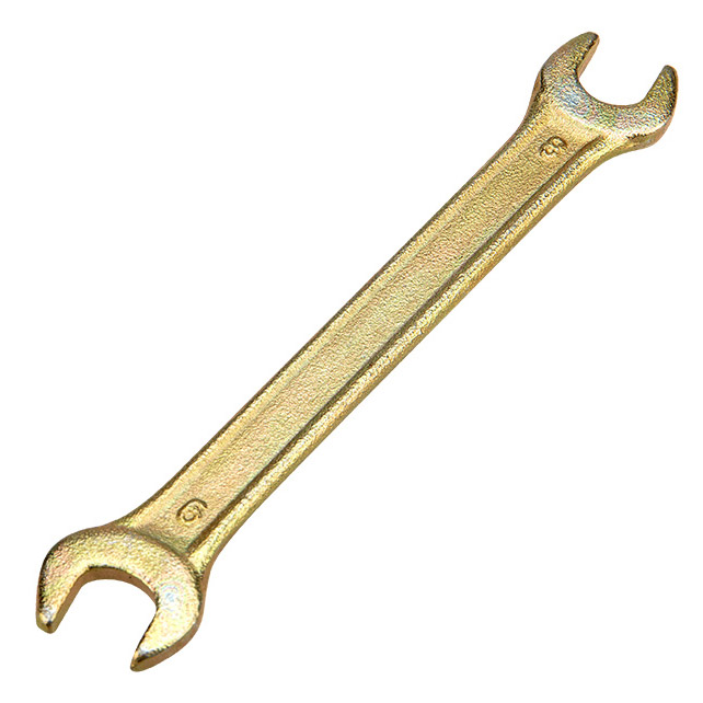 Фото Ключ рожковый Rexant 8х9 мм, желтый цинк {12-5822-2}