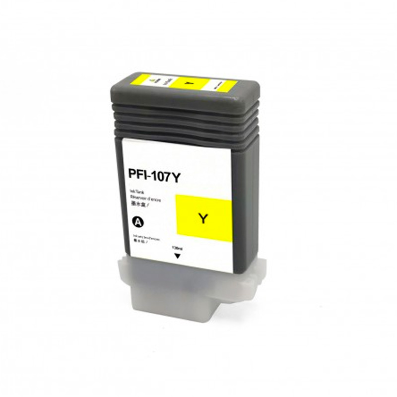 Фото Струйный картридж NV Print PFI-107Y (NV-6708B001) Yellow для Canon imagePROGRAF iPF670/680/770 (130 мл) совместимый {D5590}