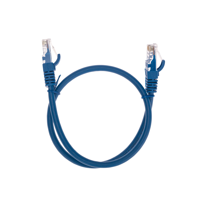 Фото Патч-корд U/UTP, CAT 6, RJ45-RJ45, 26AWG, LSZH, синий, 0,5м REXANT {02-0294-05}