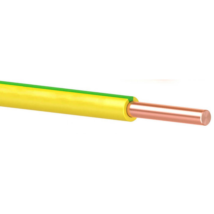 Фото Провод ПуВ 1х4,0 ГОСТ на катушке, желто-зеленый TDM {SQ0124-0031}