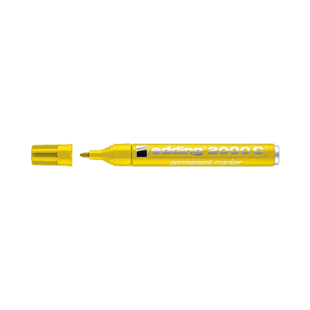Фото Перманентный маркер Edding E-2000C желтый, круглый наконечник 1.5-3 мм, заправляемый {E-2000C#5}