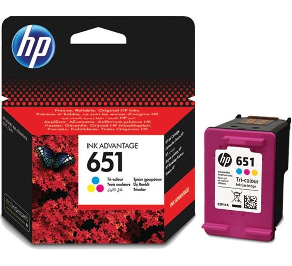 Фото Картридж Hewlett-Packard HP 651 Tri-colour (Цветной) Ink Cartridge {C2P11AE}