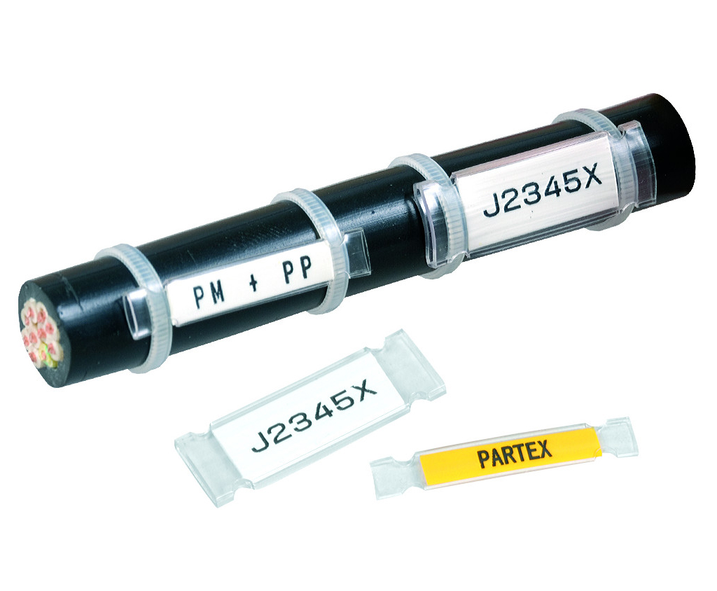 Фото Профиль с отверстиями Partex PM-24 для маркировки кабеля, прозрачный (рулон 20 м) {PM-24QKNT}