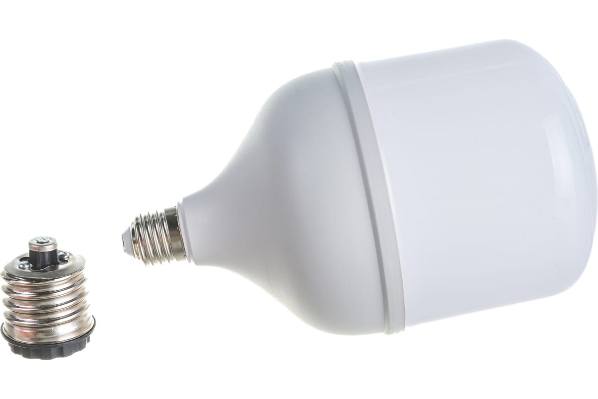 Фото Лампа светодиодная LED-HP-PRO 50Вт 230В Е27 с адаптером E40 4000К 4500Лм IN HOME {4690612031118} (3)