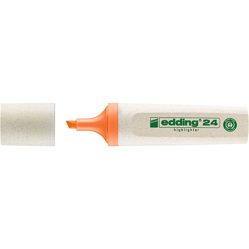 Фото Текстовыделитель Edding EcoLine, клиновидный наконечник, 2-5 мм, оранжевый {E-24#6}
