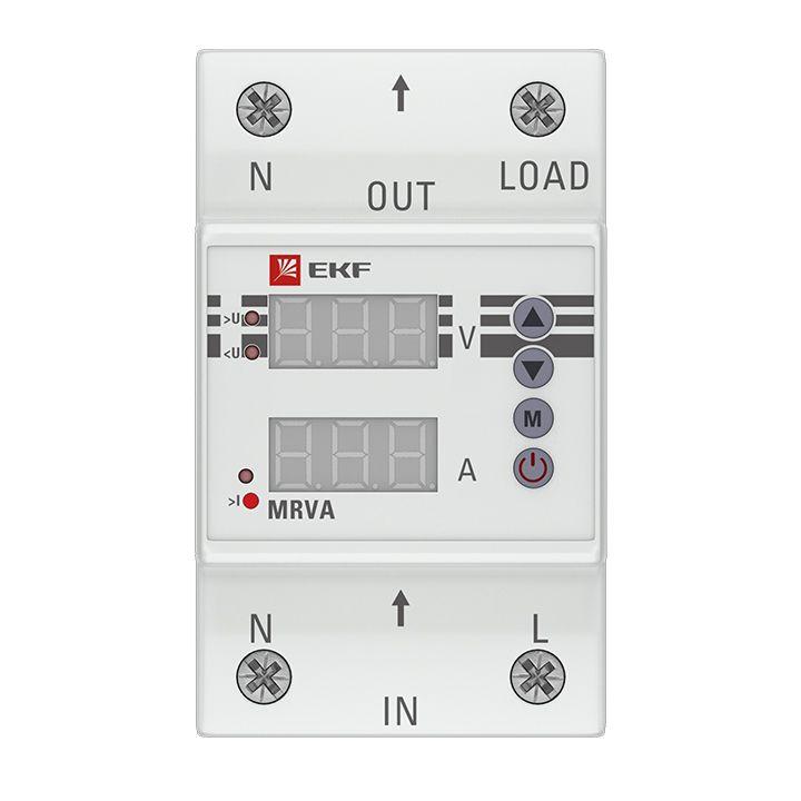 Фото Реле напряжения и тока с дисплеем MRVA 63А PROxima EKF MRVA-63A