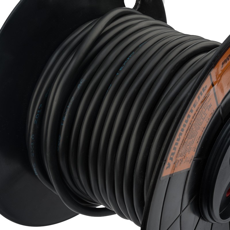 Фото Удлинитель PROconnect на катушке, 40 м 2х0,75 мм², (3 розетки) черный {11-9532} (2)