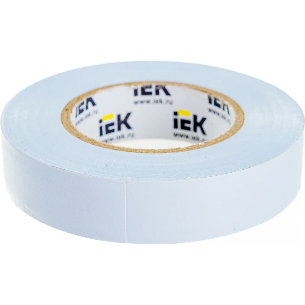 Фото Изолента 0.15х19мм (рул.20м) бел. IEK EX-IZ10-C15-19-20-K01