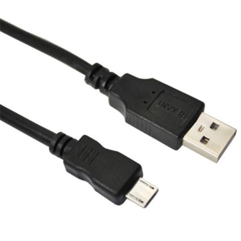 Фото Шнур Rexant, штекер micro USB - штекер USB-A, 3 м, черный {18-1166-2}