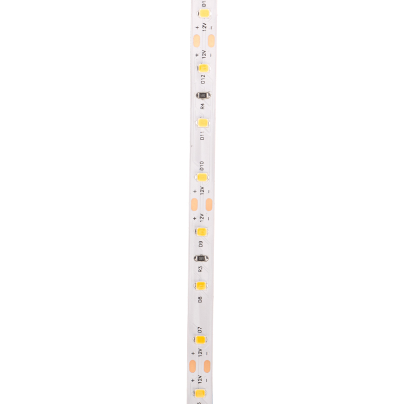 Фото Лента светодиодная 12В, SMD2835, 9,6Вт/м, 60 LED/м, 3000K, 8мм, 5м, IP20 REXANT {141-213} (3)