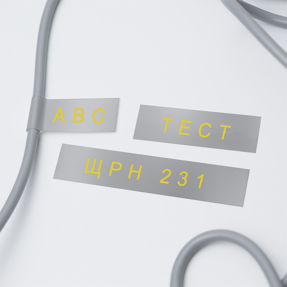 Фото Лента Vell MQ-934 (12 мм, золотой на серебристом) для PT 1010/1280/D200/H105/E100/ D600/E300/2700/ P700/E550/9700 {Vell-MQ934} (1)