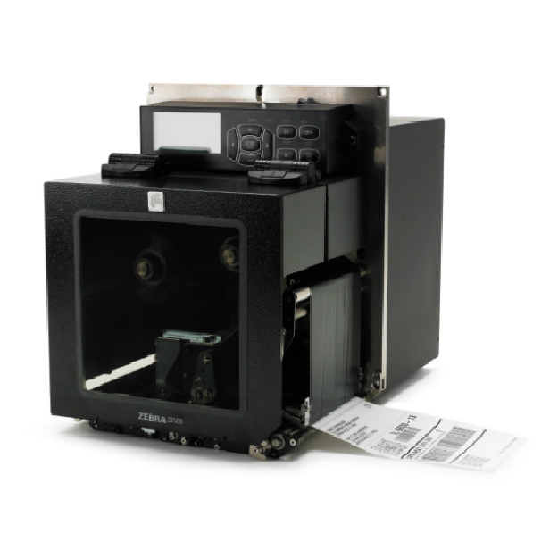 Фото Принтер Zebra TT Printer ZE500 4", LH; 300dpi, Euro / UK Cord, Serial, Parallel, USB, Int 10/100 {ZE50043-L0E0000Z} (1)