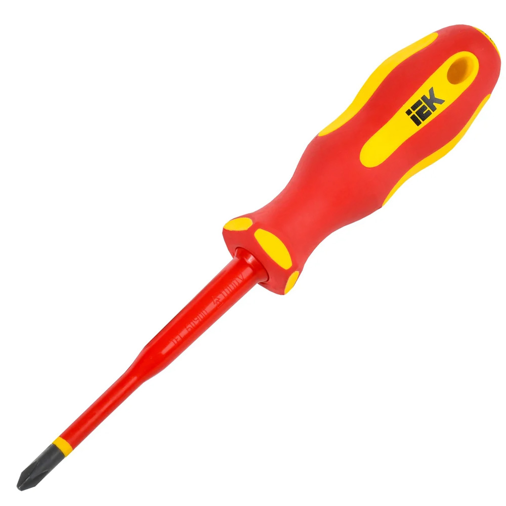Фото Отвертка диэлектрическая SLIM PH2х100 Т2 ARMA2L 5 IEK A2L5-SC31-T2-PH-20-100