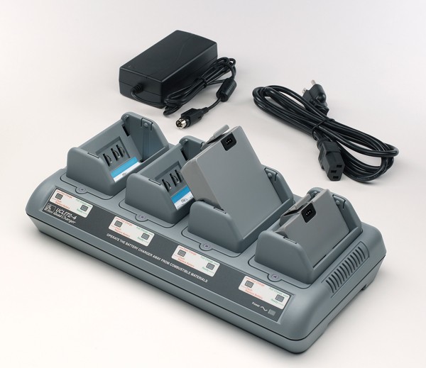 Фото Заряжающее устройство на 4 аккумулятора с БП для принтеров Zebra P4T/RW /QLn/QL {AC18177-2}