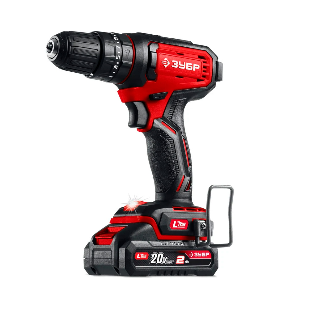 Фото Дрель-шуруповерт, 40 Н·м, 2 АКБ, LMS (2 А·ч}, 20 В, сумка ЗУБР {ДШ-40-22}