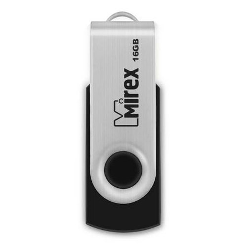Фото Флеш накопитель 16GB Mirex Swivel, USB 2.0, черный {13600-FMURUS16}