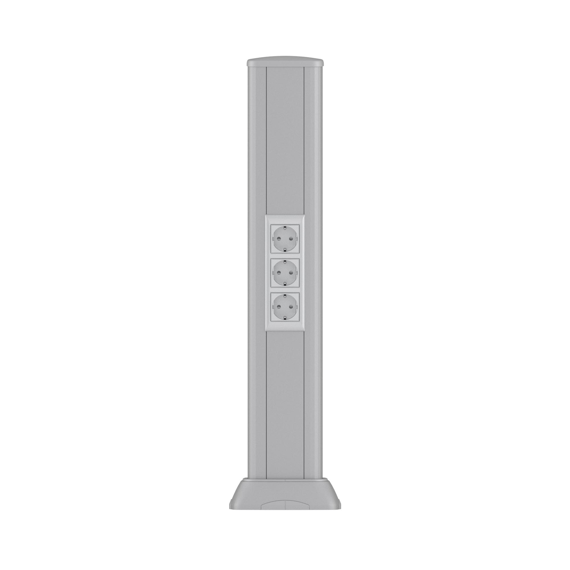 Фото Алюминиевая колонна 0,71 м, цвет темно-серебристый металлик, DKC 09594