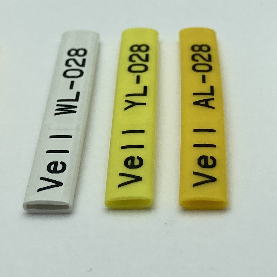 Фото Профиль ПВХ овальный Vell WL-028 для маркировки проводов, Ø 2,8 мм, 200 метров, белый, аналог Partex PO-04 (самозатухающий) {378011} (2)