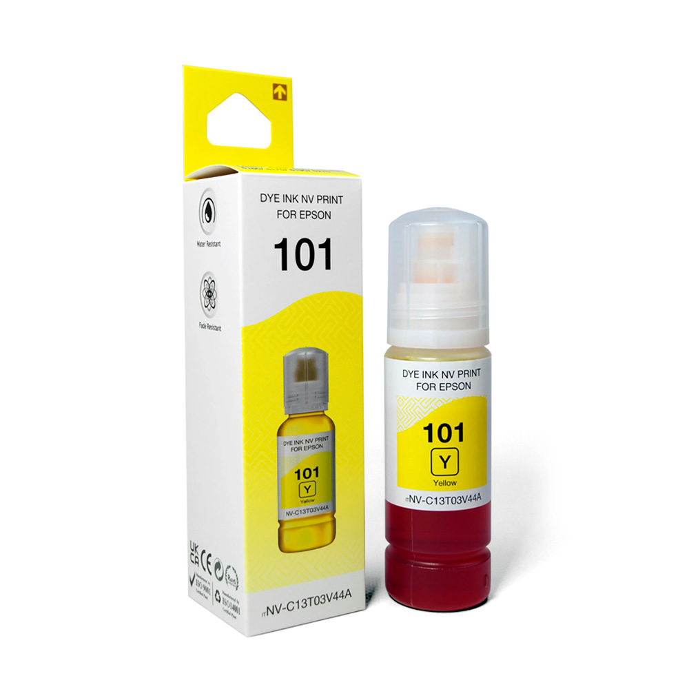 Фото Чернила NV PRINT 101 (NV-C13T03V44A) для Epson L4150 (70 мл) Yellow (в коробке) совместимые {D7337}