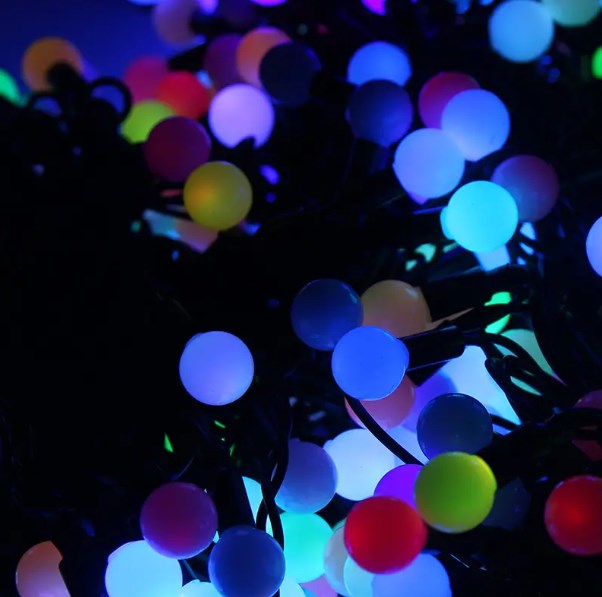 Фото Гирлянда "LED ClipLight - Мультишарики" 24V, 3 нити по 20 м, свечение с динамикой, цвет диодов RGB {323-619}