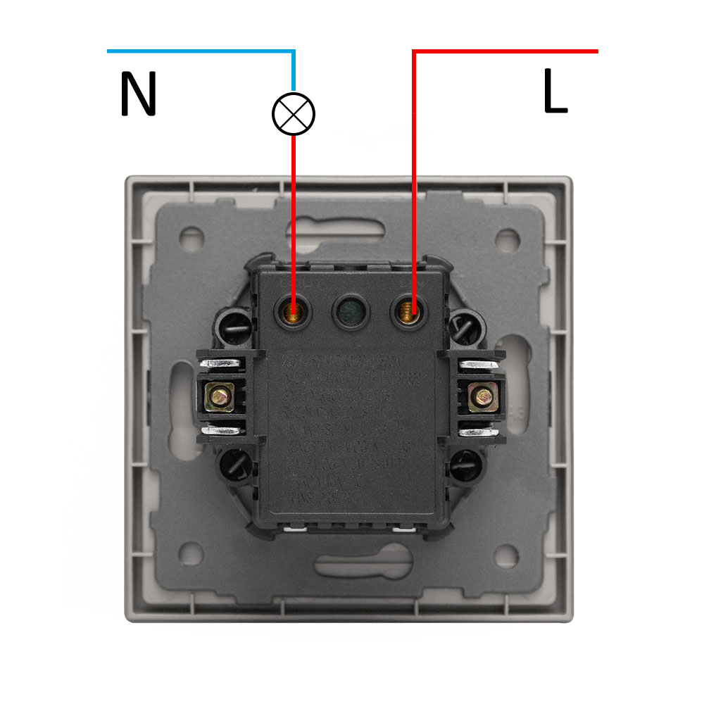 Фото Диммер белый, механический поворотный, с тонкой пластиковой рамкой Vell {WH-1D-Grand} (1)