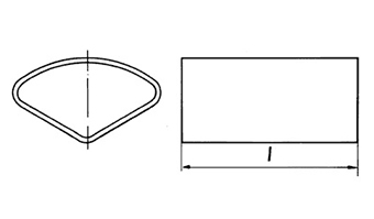 Фото Медные гильзы для опрессовки Klauke на уплотненных секторных 90 градусных жилах 95 мм² трубчатых наконечников облегченного типа {klkVHR954} (1)