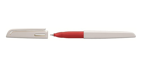 Фото Капиллярная ручка Edding Fineliner, мягкая зона захвата, сменный стержень, синие чернила, красный {E-1700#3variolin#Red}