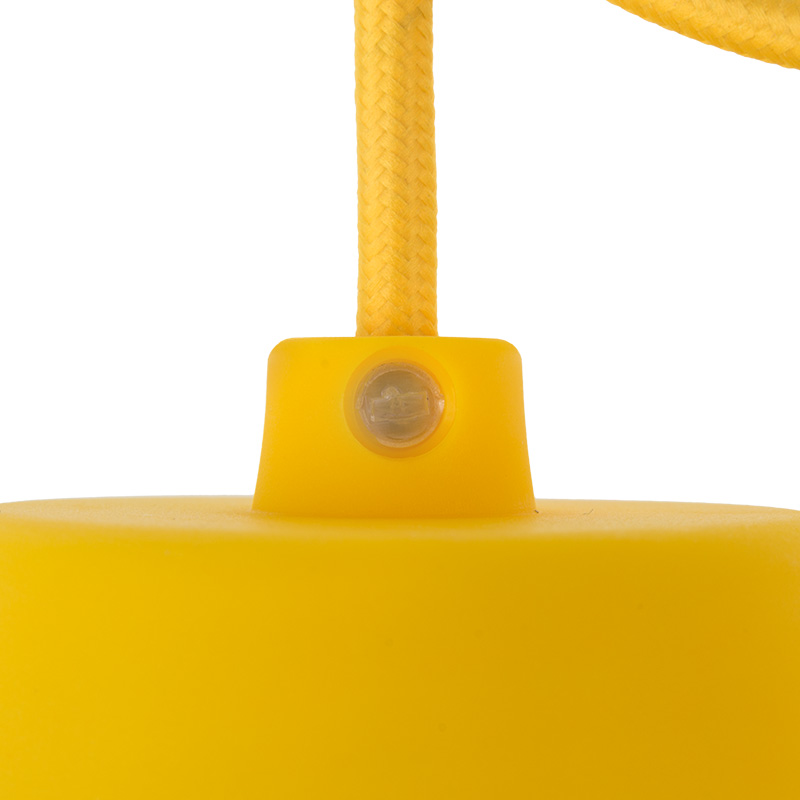Фото Патрон Rexant, Е27 силиконовый со шнуром 1 м жёлтый {11-8889} (1)