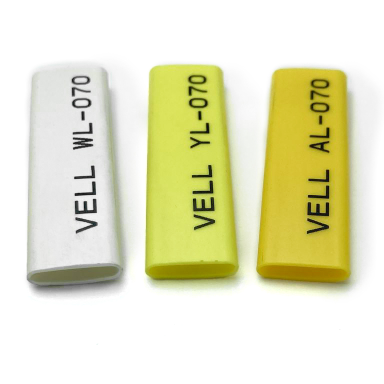 Фото Профиль ПВХ овальный Vell YL-015 для маркировки проводов, Ø 1,5 мм, 200 метров, желтый, аналог Partex PO-01 (самозатухающий) {377999} (2)