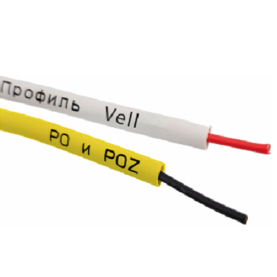 Фото Профиль ПВХ овальный Vell YL-015 для маркировки проводов, Ø 1,5 мм, 200 метров, желтый, аналог Partex PO-01 (самозатухающий) {377999} (6)