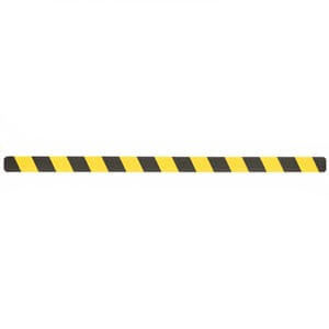 Фото Предупреждающие полосы, черно-желтый (25мм x 1000мм) (10 шт.) {M1WV100252}