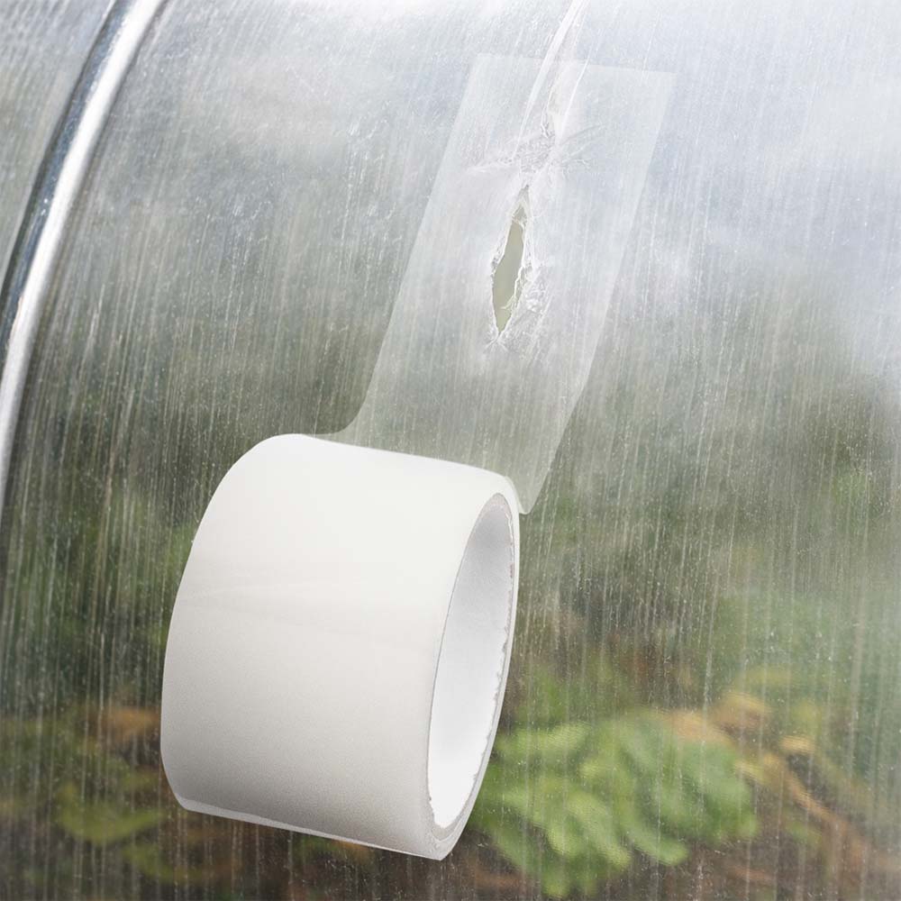 Фото Скотч для ремонта теплиц, Vell, 140 мм х 10 м, прозрачный {1396322} (2)