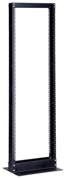 Фото Hyperline ORL1-47-RAL9005 Открытая стойка 19-дюймовая (19"), 47U, однорамная, цвет черный (RAL 9005) {451299}
