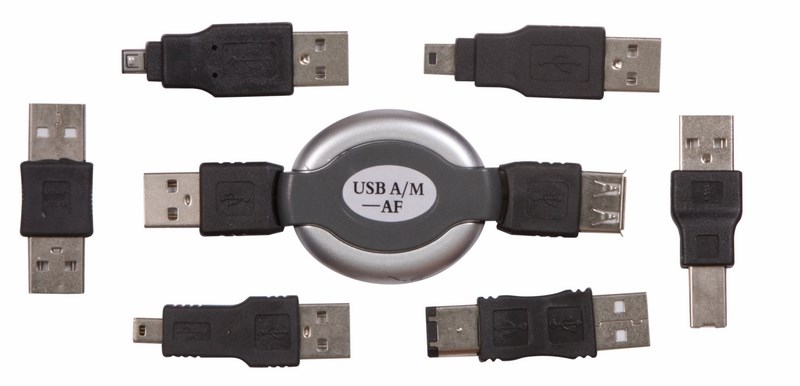 Фото Набор USB Rexant, 6 переходников + удлинитель (тип3) {18-1203}